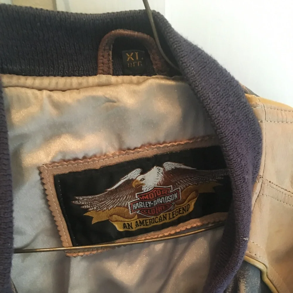 vintage leather Harley-Davidson jacket - Picture 4 of 4